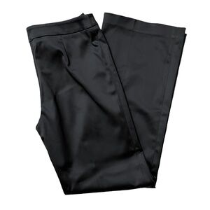 Alberto Makali 12 Black‎ Zipper Cocktail Pants Shiny Dress Pants